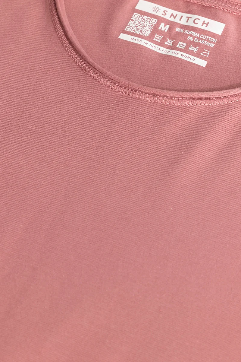 SNITCH Raw Edge Salmon Pink T-Shirt